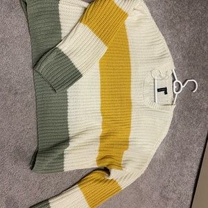 Moon & Madison Knit Sweater Colorblock Stripe